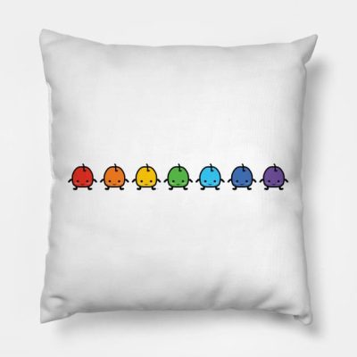Rainbow Junimo Stardew Valley Throw Pillow Official Stardew Valley Merch