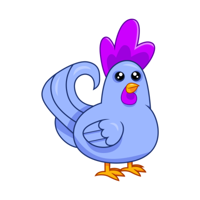 Blue Chicken Throw Pillow Official Stardew Valley Merch
