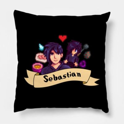 Sebastian Stardew Valley Throw Pillow Official Stardew Valley Merch