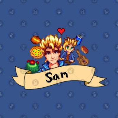 Sam Stardew Valley Throw Pillow Official Stardew Valley Merch