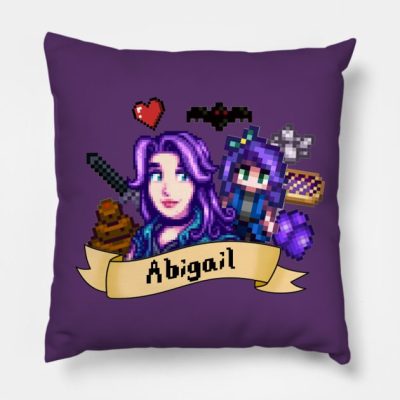 Abigail Stardew Valley Throw Pillow Official Stardew Valley Merch