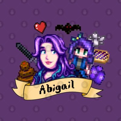 Abigail Stardew Valley Throw Pillow Official Stardew Valley Merch