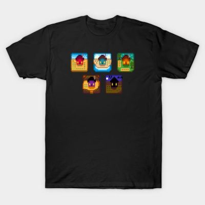 Stardew Valley Farm Types T-Shirt Official Stardew Valley Merch