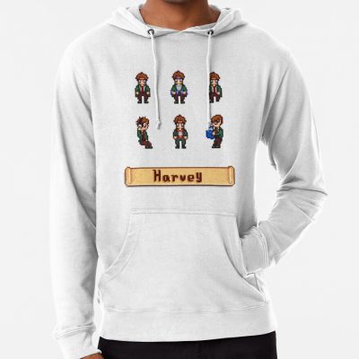 Stardew Valley Sprites - Harvey Hoodie Official Stardew Valley Merch