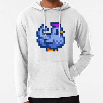 Stardew Valley Pixel Blue Chicken Hoodie Official Stardew Valley Merch