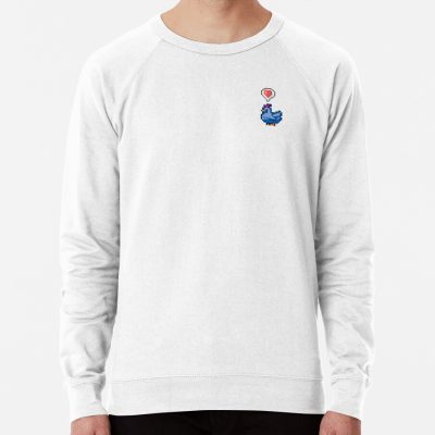 Stardew Valley Happy Blue Chicken Sweatshirt Official Stardew Valley Merch