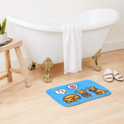 Stardew Valley Dogs Blue Collar Bath Mat Official Stardew Valley Merch