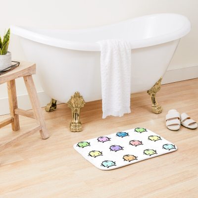Stardew Valley Pastel Junimos Bath Mat Official Stardew Valley Merch