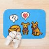 Stardew Valley Dogs Blue Collar Bath Mat Official Stardew Valley Merch