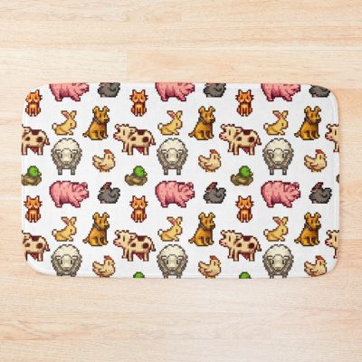 Stardew Valley Animals Bath Mat Official Stardew Valley Merch