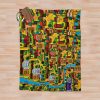 Stardew Valley Map Throw Blanket Official Stardew Valley Merch