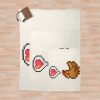 Stardew Valley Happy Brown Chicken Throw Blanket Official Stardew Valley Merch
