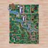 Stardew Valley Town Map Throw Blanket Official Stardew Valley Merch