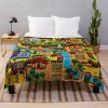 Stardew Valley Map Throw Blanket Official Stardew Valley Merch