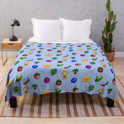 Stardew Valley Summer Crops Bundle Throw Blanket Official Stardew Valley Merch