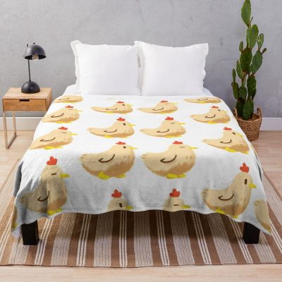 Stardew Valley Chicken Sticker Throw Blanket Official Stardew Valley Merch