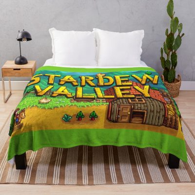 Stardew Valley Intro Throw Blanket Official Stardew Valley Merch
