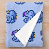 Stardew Valley Pixel Blue Chicken Throw Blanket Official Stardew Valley Merch