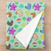 Stardew Valley Happy Time Jumble Throw Blanket Official Stardew Valley Merch