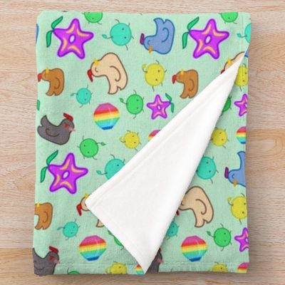 Stardew Valley Happy Time Jumble Throw Blanket Official Stardew Valley Merch