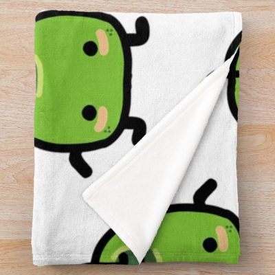 Green Junimo Stardew Valley Throw Blanket Official Stardew Valley Merch