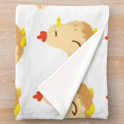 Stardew Valley Chicken Sticker Throw Blanket Official Stardew Valley Merch