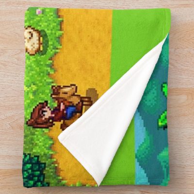 Stardew Valley Intro Throw Blanket Official Stardew Valley Merch