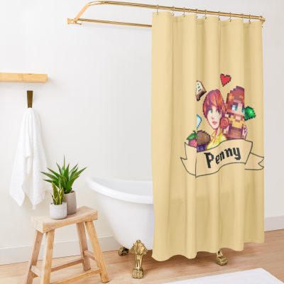 Penny- Stardew Valley Shower Curtain Official Stardew Valley Merch