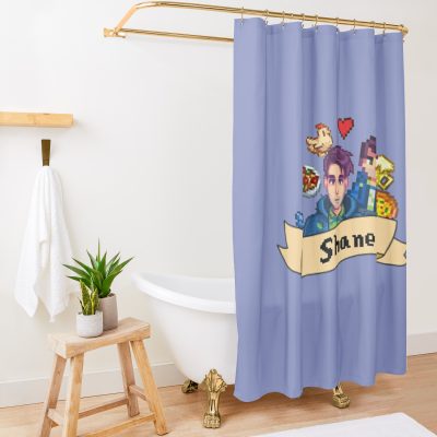 Shane- Stardew Valley Shower Curtain Official Stardew Valley Merch