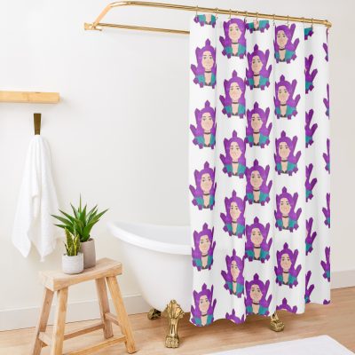Stardew Valley Amethyst Abigail Shower Curtain Official Stardew Valley Merch
