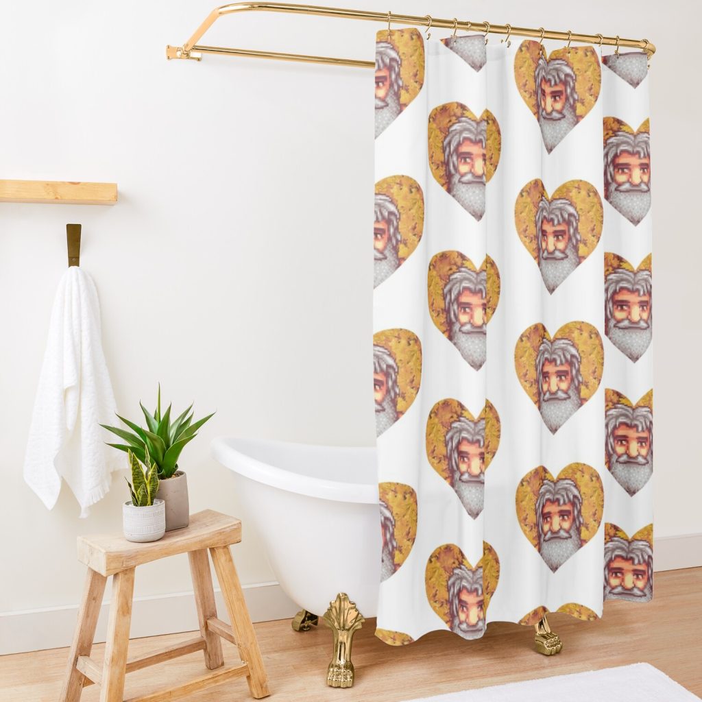 Stardew Valley: Linus Shower Curtain Official Stardew Valley Merch
