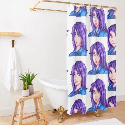 Abigail -Stardew Valley Shower Curtain Official Stardew Valley Merch