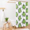 Green Junimo Stardew Valley Shower Curtain Official Stardew Valley Merch