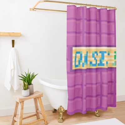 Stardew Valley Oasis Sign Shower Curtain Official Stardew Valley Merch