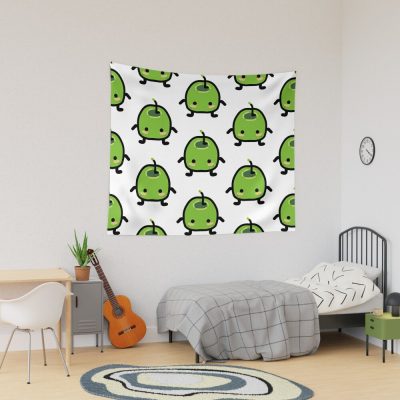 Green Junimo Stardew Valley Tapestry Official Stardew Valley Merch