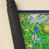 Stardew Valley - Map & Calendar Desk Mat Desk Mat Mouse Pad Official Cow Anime Merch